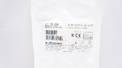 MicroAire ZS-038 Micro Sagittal Saw Blade 9.4 x 25.4 x 0.6mm (x)